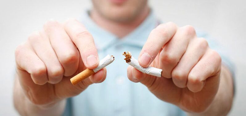 Placed in the middle cigarette