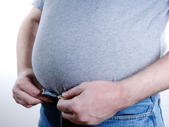 Excess weight in men is the cause of potency problems
